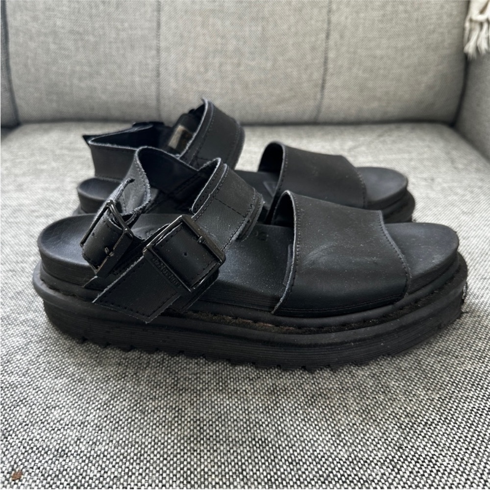 Dr. Martens Voss Women's Leather Chunky Sandals, Sz 7